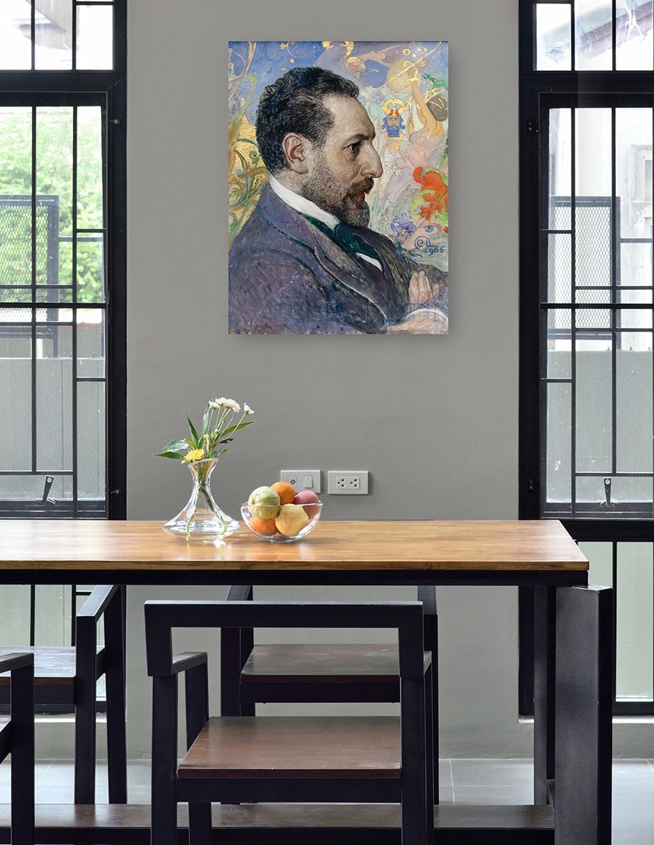 Cuadro decorativo Retrato De Óscar Levertin (1906) - Impresión En Lienzo técnica mixta Gente 4