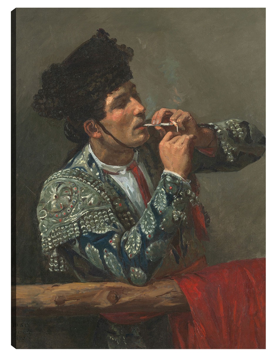 Cuadro decorativo Después De La Corrida De Toros (1873) - Impresión En Lienzo técnica mixta Retratos Cuadro decorativo Después De La Corrida De Toros (1873) - Impresión En Lienzo técnica mixta Retratos