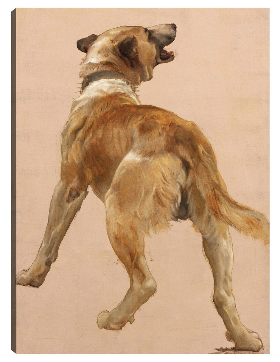 Cuadro decorativo Estudio Del Perro Guía Homѐre Et Son. - Impresión En Lienzo técnica mixta Animales Domésticos Cuadro decorativo Estudio Del Perro Guía Homѐre Et Son. - Impresión En Lienzo técnica mixta Animales Domésticos