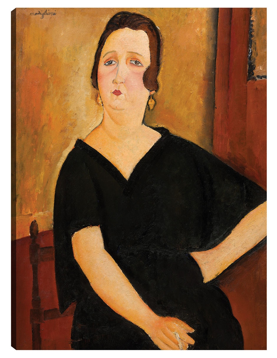 Cuadro decorativo Mujer Con Cigarrillo (1918) - Impresión En Lienzo técnica mixta Retratos