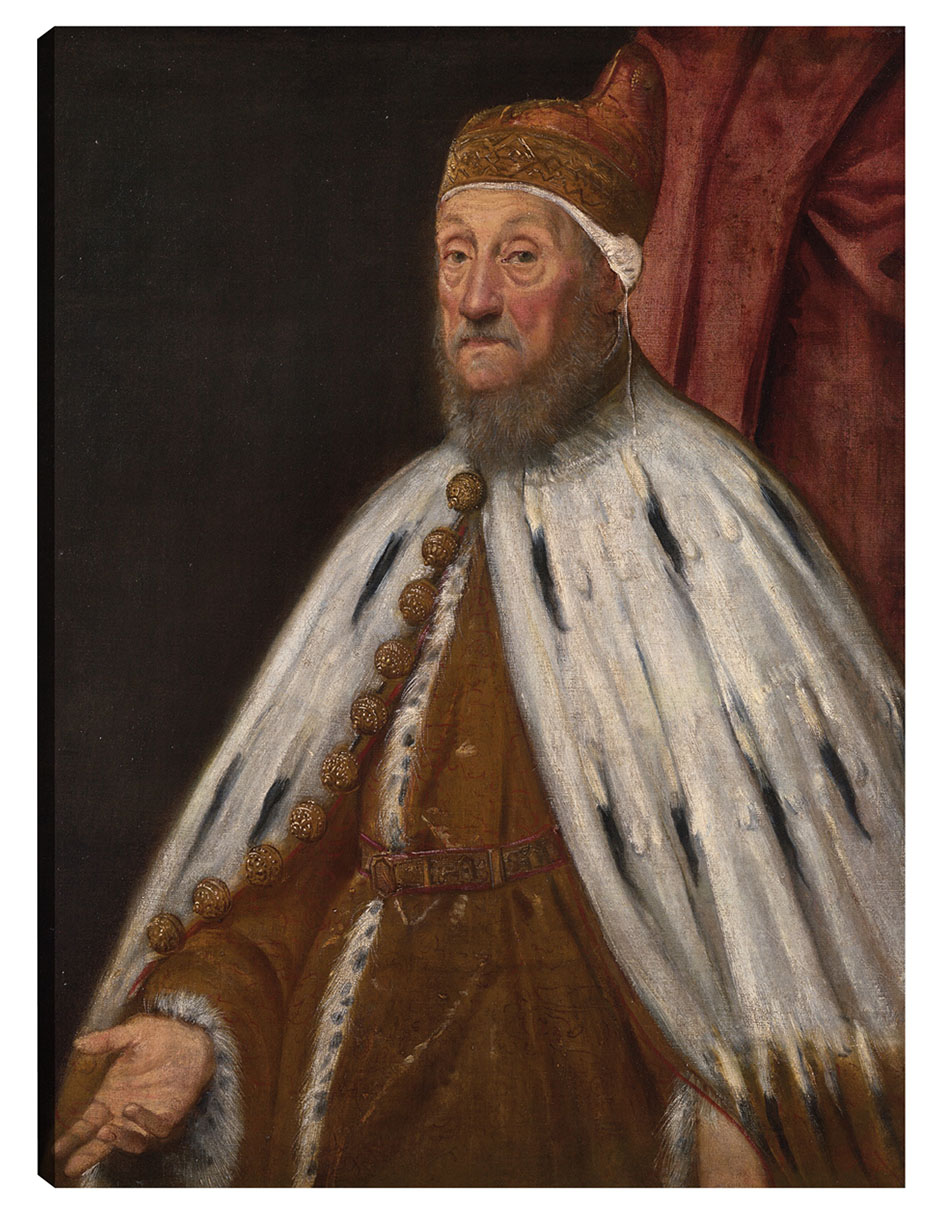 Cuadro decorativo Dux Pietro Loredano - Impresión En Lienzo técnica mixta Retratos Cuadro decorativo Dux Pietro Loredano - Impresión En Lienzo técnica mixta Retratos