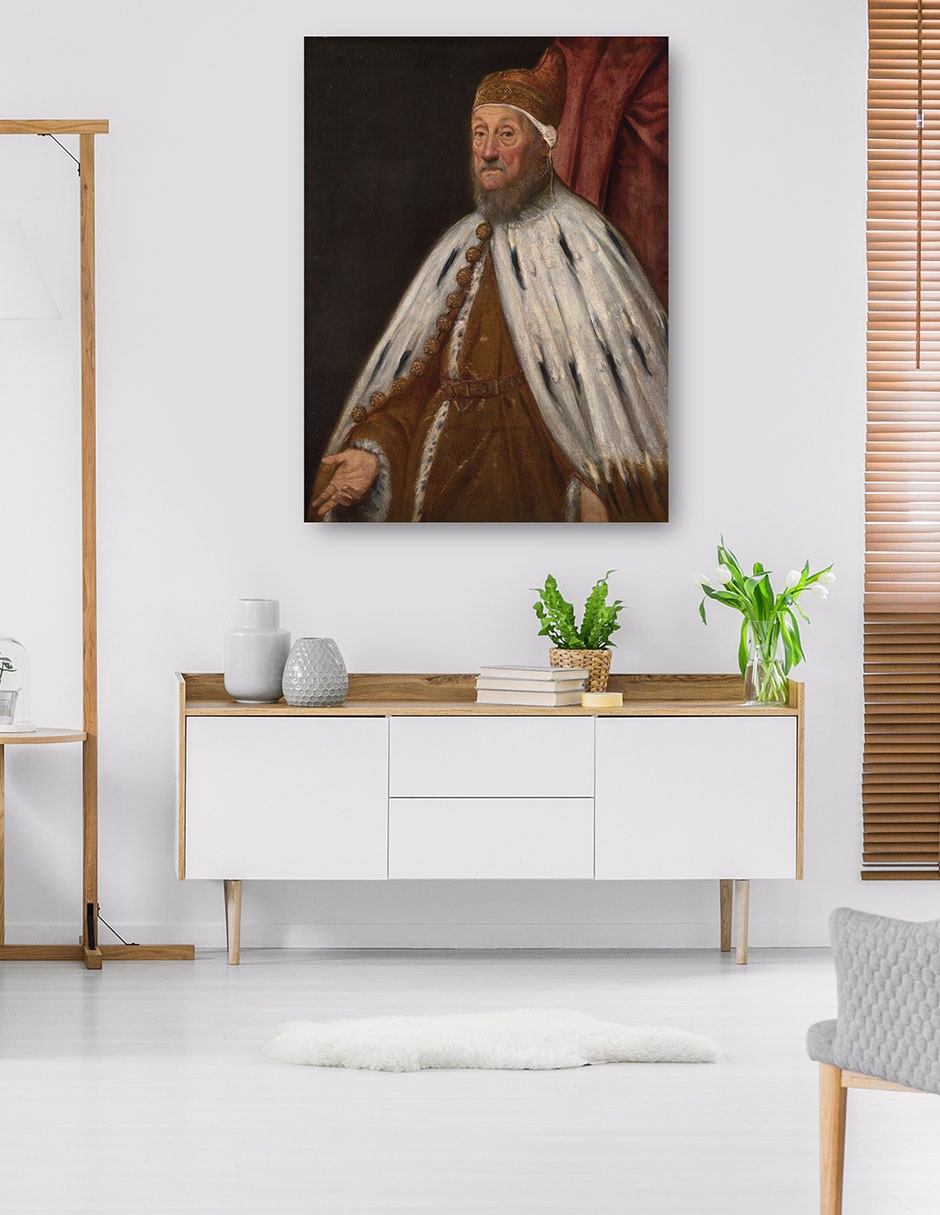 Cuadro decorativo Dux Pietro Loredano - Impresión En Lienzo técnica mixta Retratos 5
