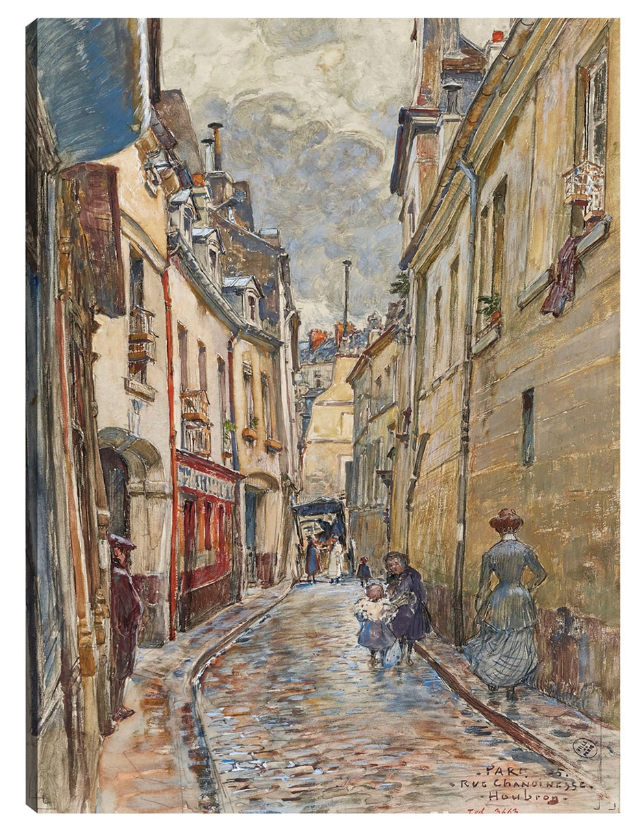 Cuadro decorativo Calle Chanoinesse, En 1905. Distrito 4 (1905) - Impresión En Lienzo técnica mixta Lugares Cuadro decorativo Calle Chanoinesse, En 1905. Distrito 4 (1905) - Impresión En Lienzo técnica mixta Lugares