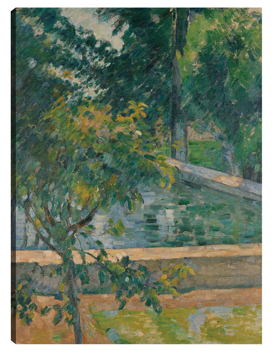 Cuadro decorativo La Piscina De Jas De Bouffan (Hacia 1878) - Impresión En Lienzo técnica mixta Lagos Cuadro decorativo La Piscina De Jas De Bouffan (Hacia 1878) - Impresión En Lienzo técnica mixta Lagos