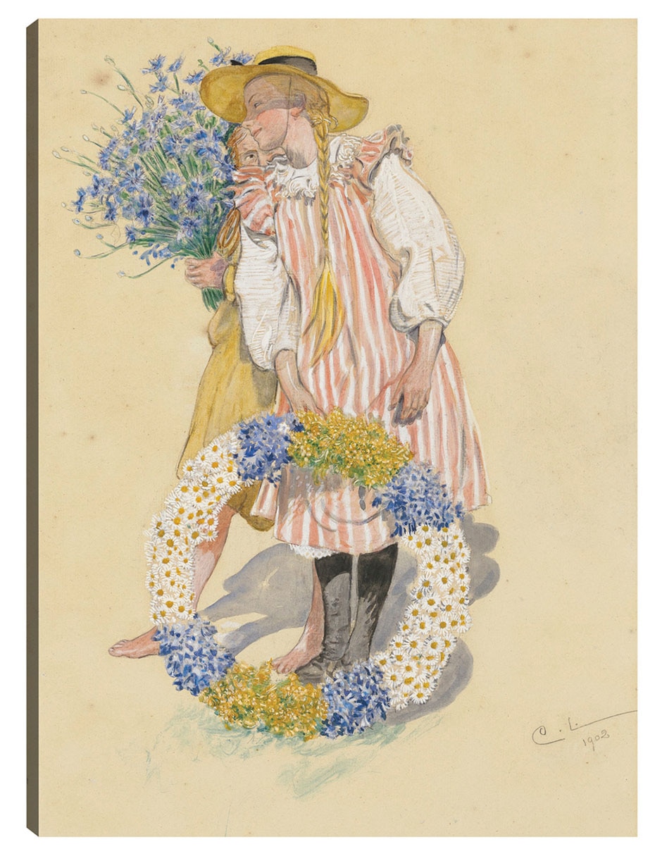 Cuadro decorativo Lisbeth Y Brita (1902) - Impresión En Lienzo técnica mixta Gente Cuadro decorativo Lisbeth Y Brita (1902) - Impresión En Lienzo técnica mixta Gente