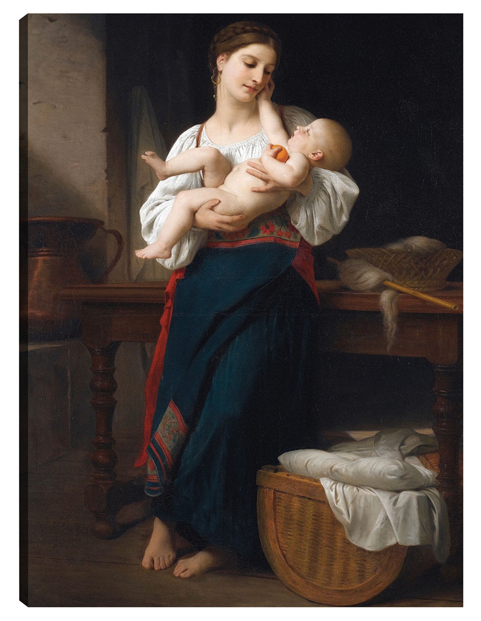 Cuadro decorativo Estrenos Caricias (1901) - Impresión En Lienzo técnica mixta Familia Cuadro decorativo Estrenos Caricias (1901) - Impresión En Lienzo técnica mixta Familia