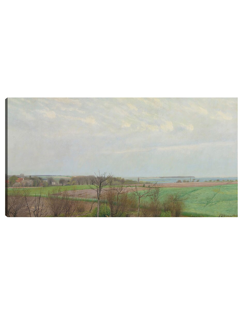 Cuadro decorativo Vista Del Fiordo De Roskilde, Principios De La Primavera (1903) - Impresión En Lienzo técnica mixta Campos Cuadro decorativo Vista Del Fiordo De Roskilde, Principios De La Primavera (1903) - Impresión En Lienzo técnica mixta Campos
