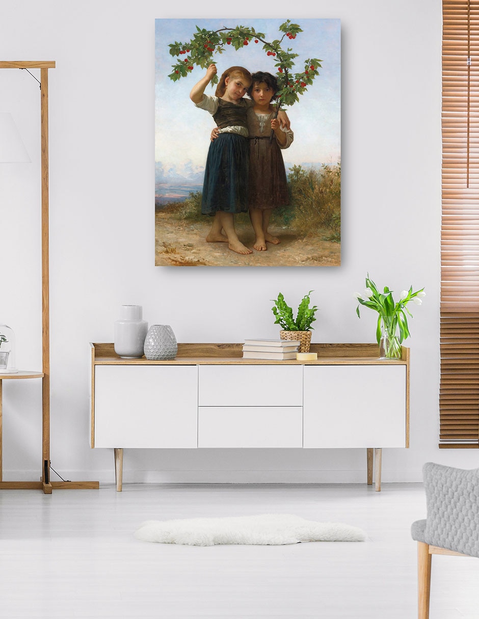 Cuadro decorativo La Rama De Cerezo (1881) - Impresión En Lienzo técnica mixta Familia 5