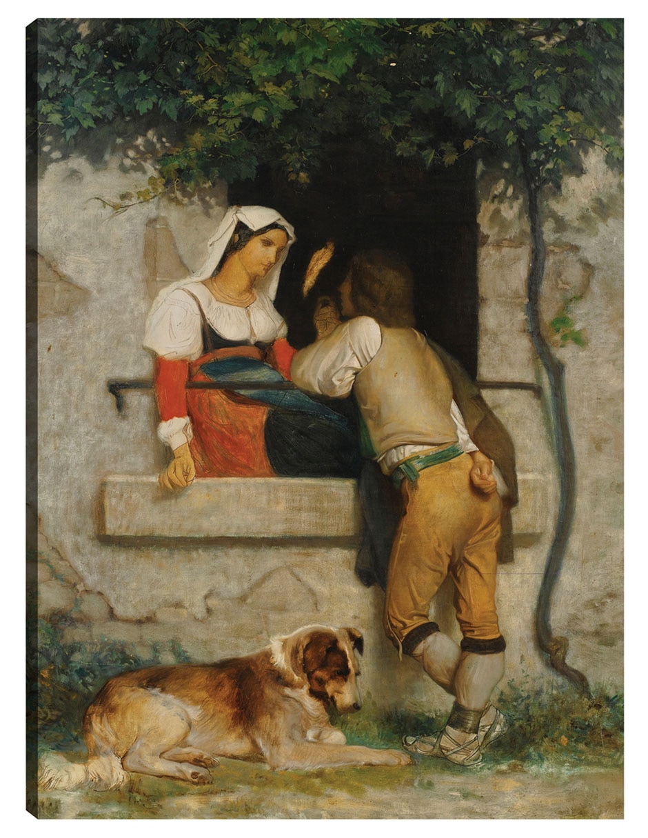 Cuadro decorativo Amantes Italianos - Impresión En Lienzo técnica mixta Familia Cuadro decorativo Amantes Italianos - Impresión En Lienzo técnica mixta Familia