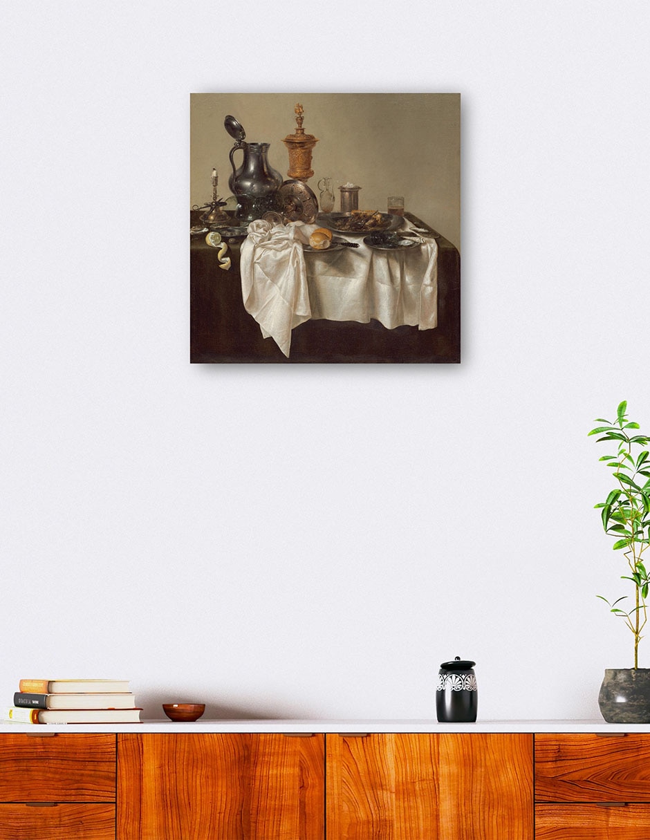 Cuadro decorativo Pieza De Banquete Con Pastel De Carne Picada, 1635 - Impresión En Lienzo técnica mixta Cómida 5