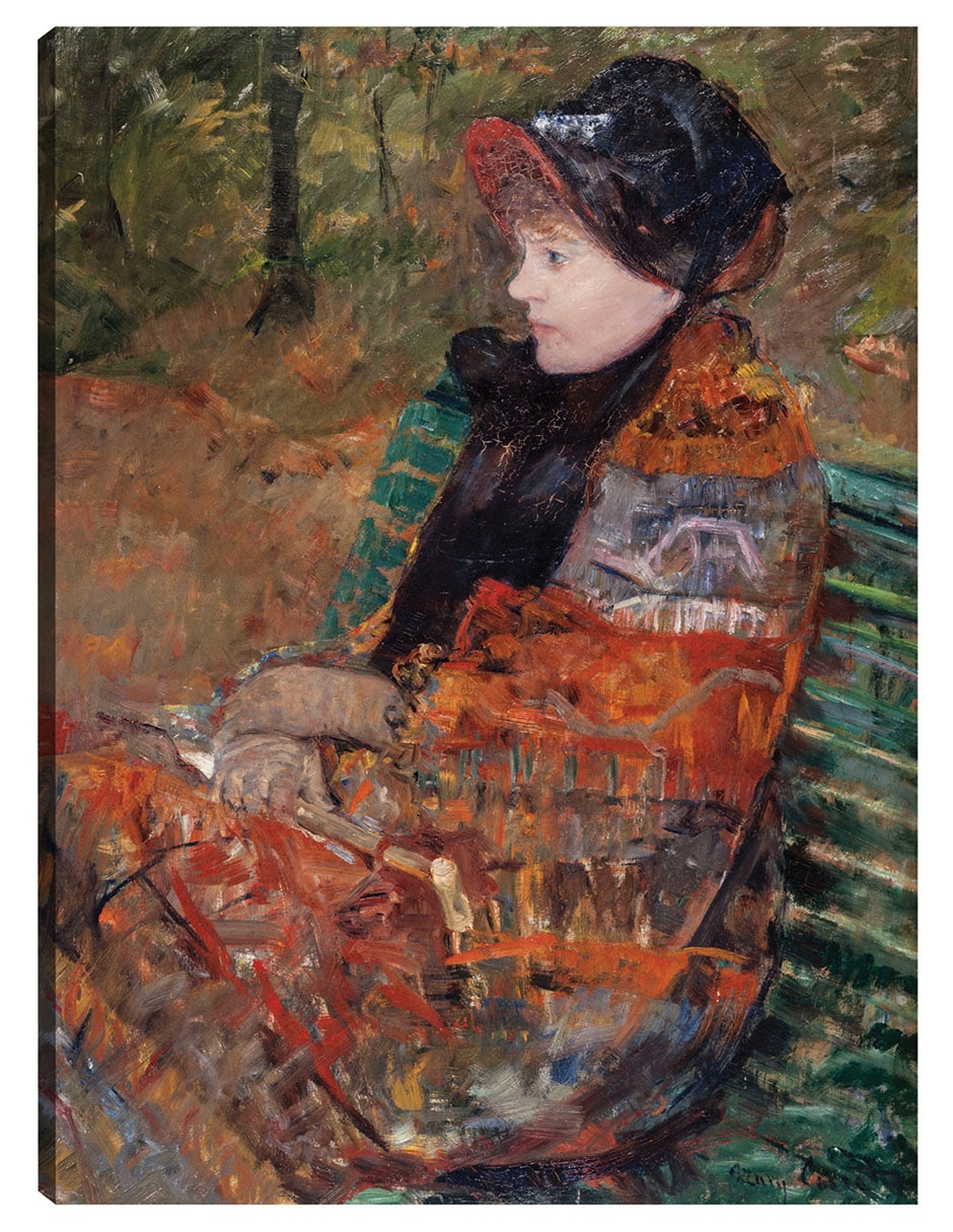 Cuadro decorativo Otoño, Retrato De Lydia Cassatt (1880) - Impresión En Lienzo técnica mixta Retratos
