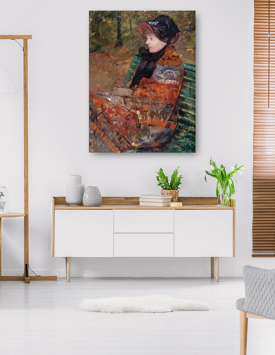 Cuadro decorativo Otoño, Retrato De Lydia Cassatt (1880) - Impresión En Lienzo técnica mixta Retratos 5