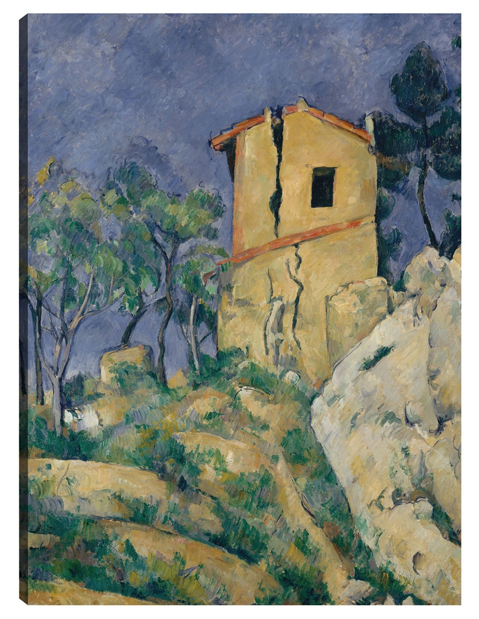 Cuadro decorativo La Casa De Las Paredes Agrietadas (1892-1894) - Impresión En Lienzo técnica mixta Caminos