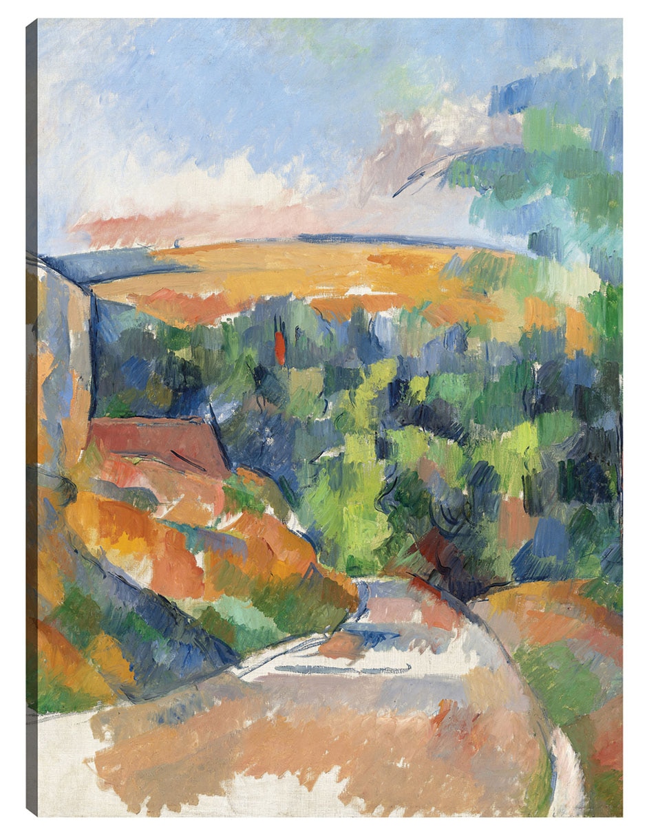 Cuadro decorativo La Curva Del Camino (1900-1906) - Impresión En Lienzo técnica mixta Caminos