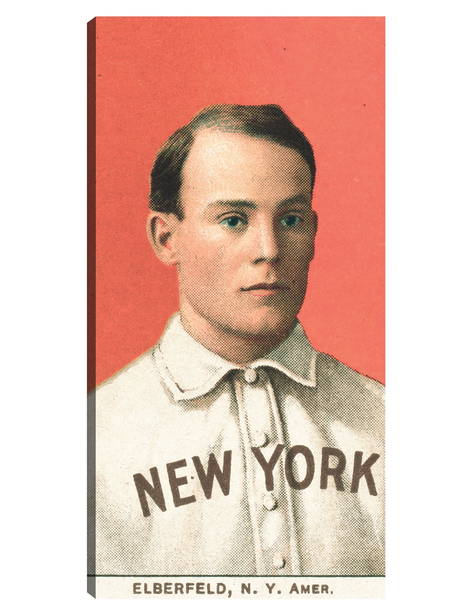 Cuadro decorativo Kid Elberfeld, New York Highlanders, Retrato De Tarjeta De Béisbol - Impresión En Lienzo técnica mixta Deportes Cuadro decorativo Kid Elberfeld, New York Highlanders, Retrato De Tarjeta De Béisbol - Impresión En Lienzo técnica mixta Deportes