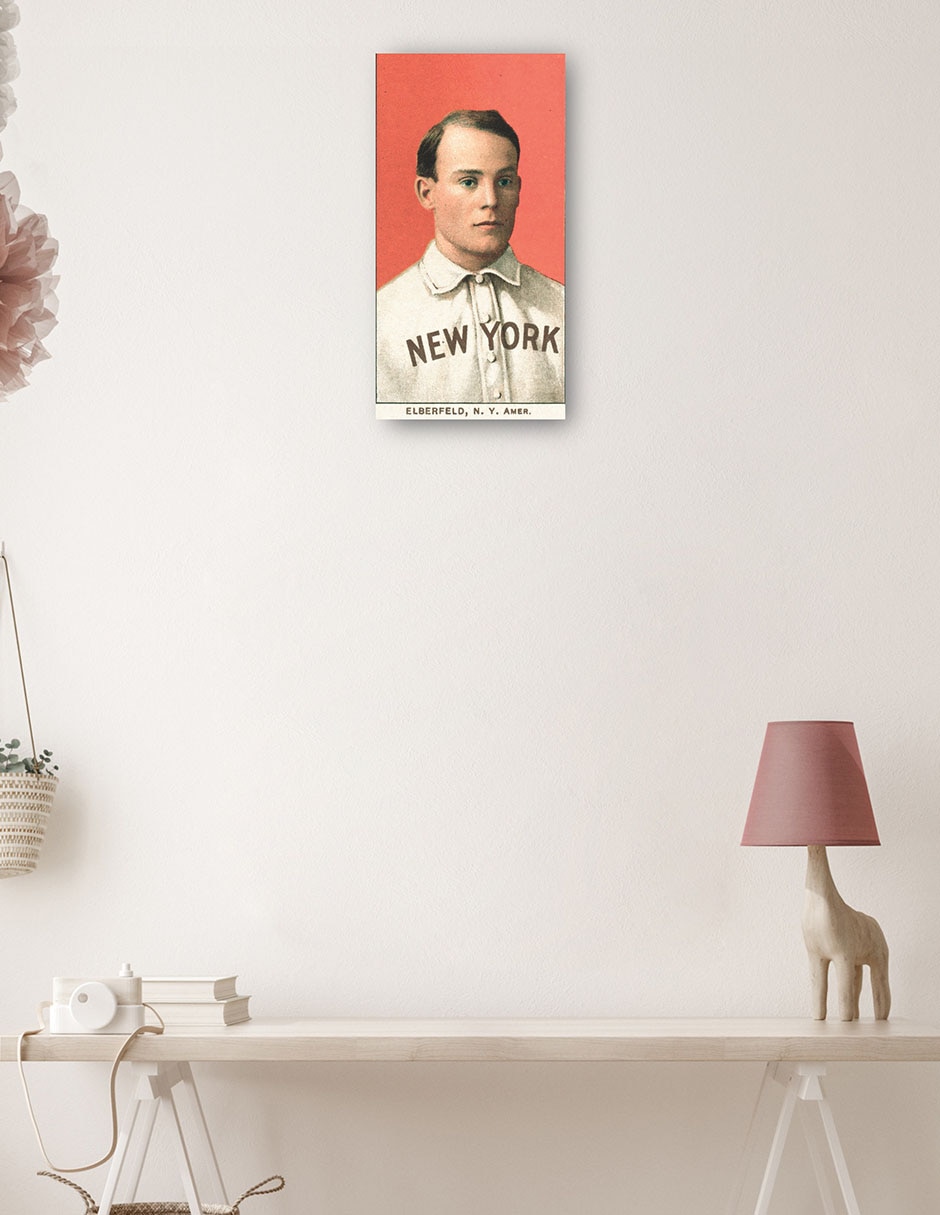 Cuadro decorativo Kid Elberfeld, New York Highlanders, Retrato De Tarjeta De Béisbol - Impresión En Lienzo técnica mixta Deportes 3