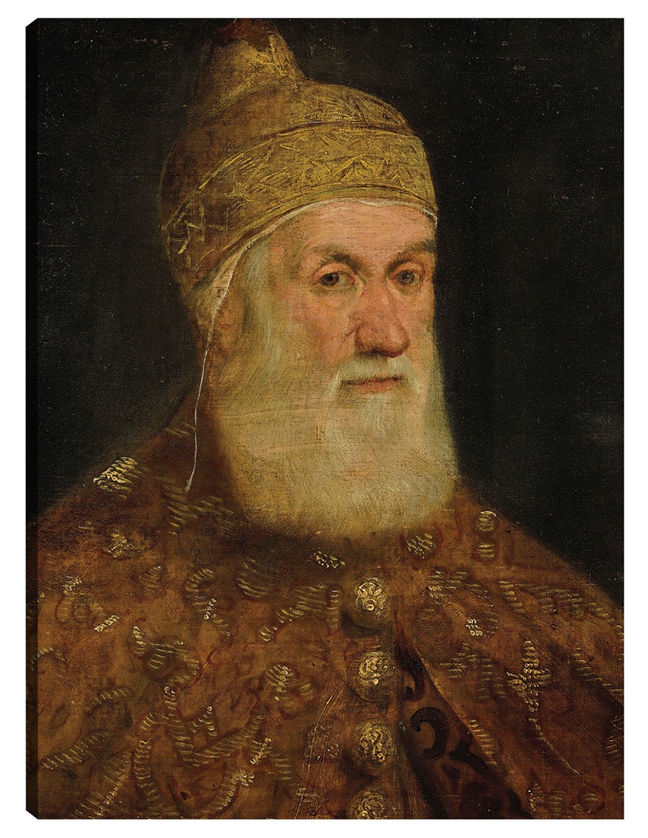 Cuadro decorativo Retrato Del Dux Girolamo Priuli - Impresión En Lienzo técnica mixta Retratos Cuadro decorativo Retrato Del Dux Girolamo Priuli - Impresión En Lienzo técnica mixta Retratos
