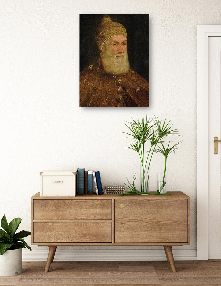 Cuadro decorativo Retrato Del Dux Girolamo Priuli - Impresión En Lienzo técnica mixta Retratos 3