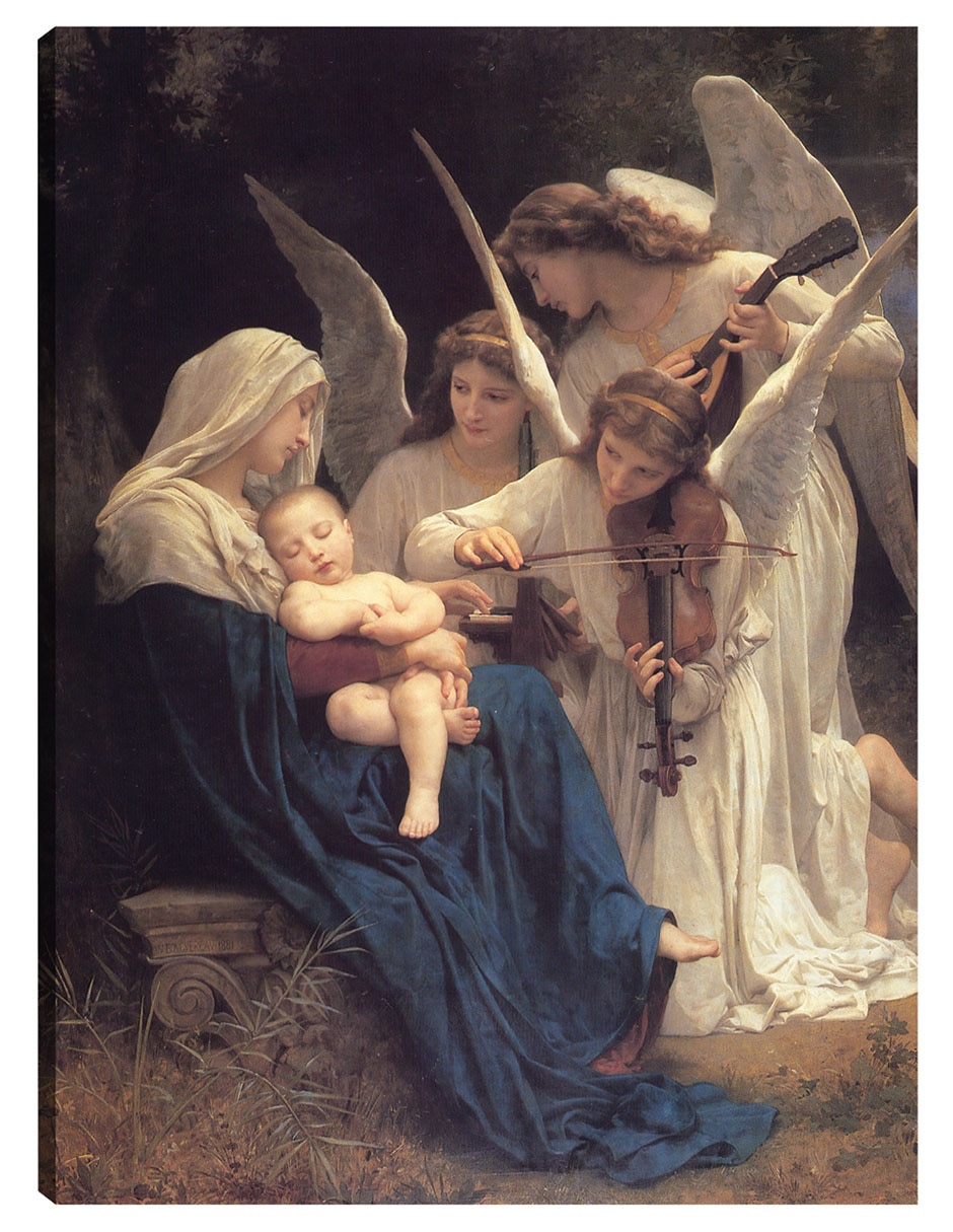 Cuadro decorativo El Canto De Los Ángeles (1881) - Impresión En Lienzo técnica mixta Ángeles