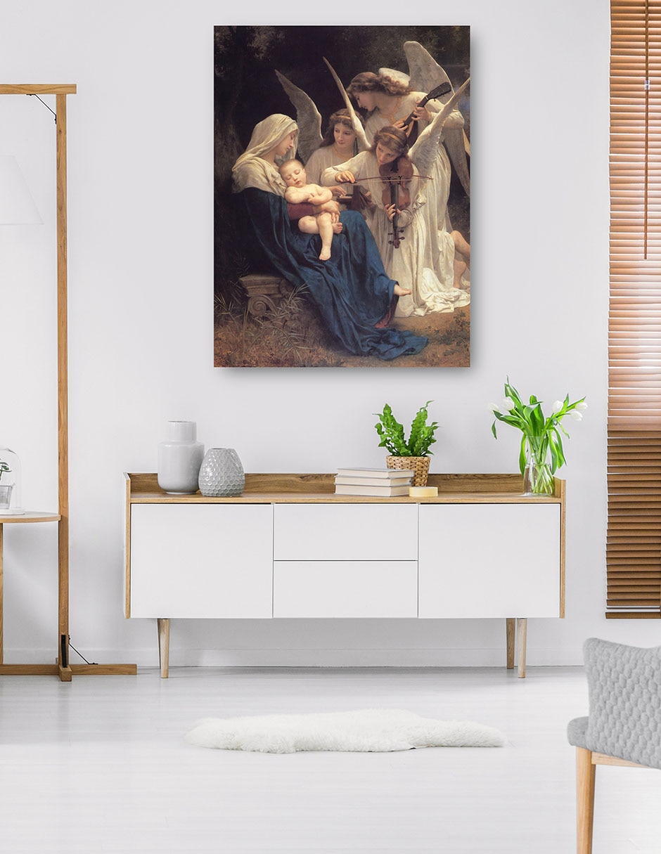 Cuadro decorativo El Canto De Los Ángeles (1881) - Impresión En Lienzo técnica mixta Ángeles 5