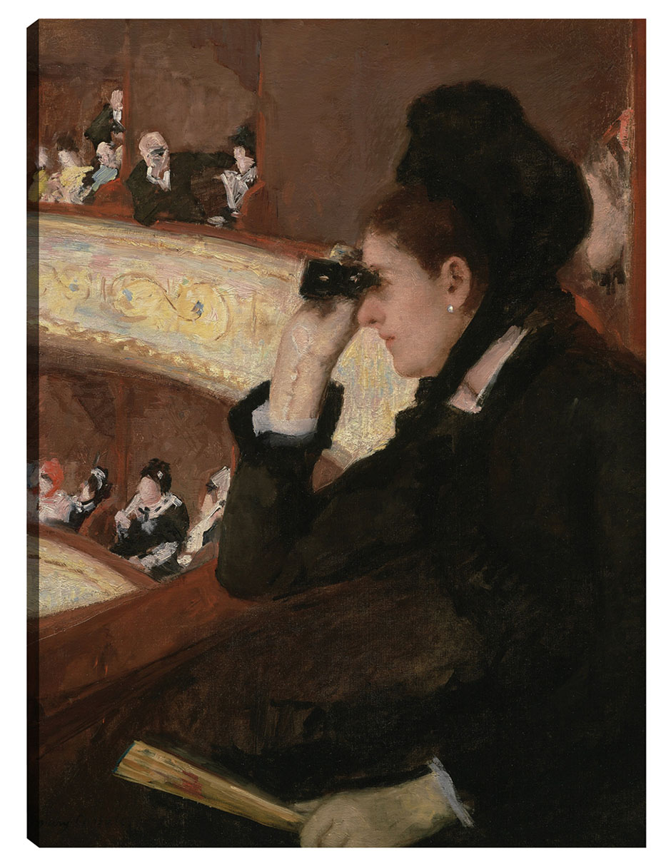 Cuadro decorativo En El Palco (1878) - Impresión En Lienzo técnica mixta Retratos Cuadro decorativo En El Palco (1878) - Impresión En Lienzo técnica mixta Retratos