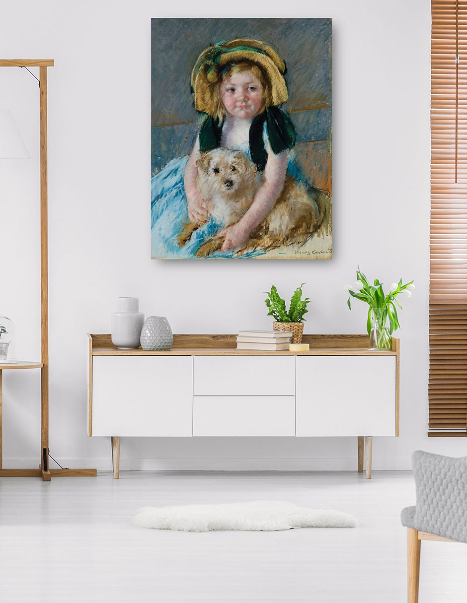 Cuadro decorativo Sara Con Hijo Chien (1901) - Impresión En Lienzo técnica mixta Retratos 5