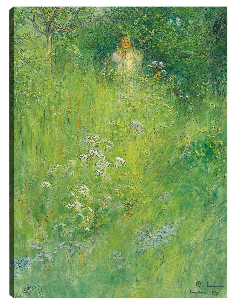 Cuadro decorativo Un Hada (Kersti En El Prado) (1899) - Impresión En Lienzo técnica mixta Retratos