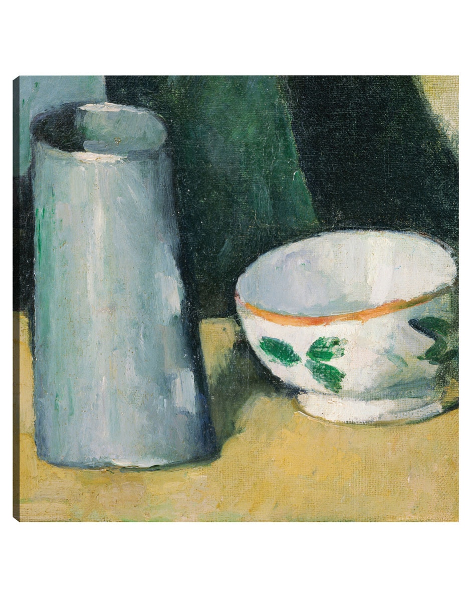 Cuadro decorativo Cuenco Y Jarra De Leche (C.1873 - C.1877) - Impresión En Lienzo técnica mixta Cómida Cuadro decorativo Cuenco Y Jarra De Leche (C.1873 - C.1877) - Impresión En Lienzo técnica mixta Cómida