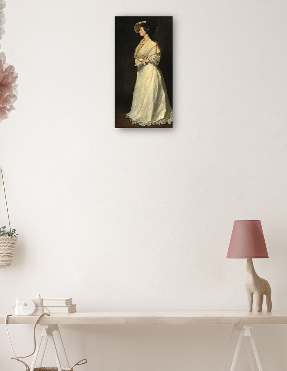 Cuadro decorativo Mujer Joven En Blanco - Impresión En Lienzo técnica mixta Retratos 3