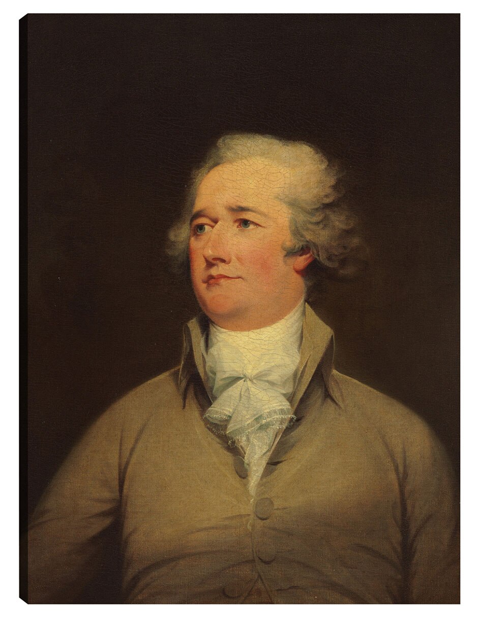 Cuadro decorativo Alejandro Hamilton, C. 1792 - Impresión En Lienzo técnica mixta Retratos Cuadro decorativo Alejandro Hamilton, C. 1792 - Impresión En Lienzo técnica mixta Retratos