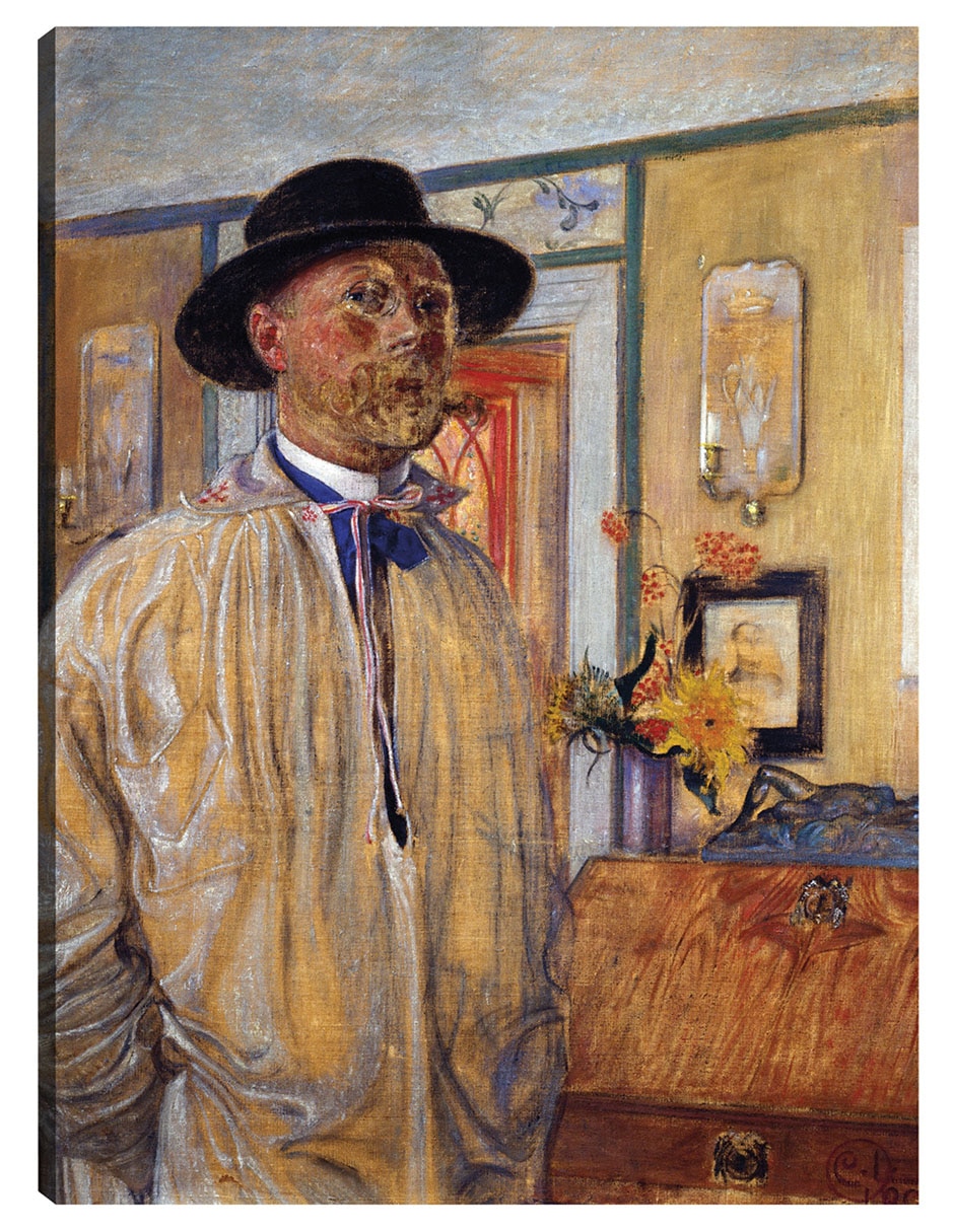 Cuadro decorativo Autorretrato (1905) - Impresión En Lienzo técnica mixta Retratos Cuadro decorativo Autorretrato (1905) - Impresión En Lienzo técnica mixta Retratos