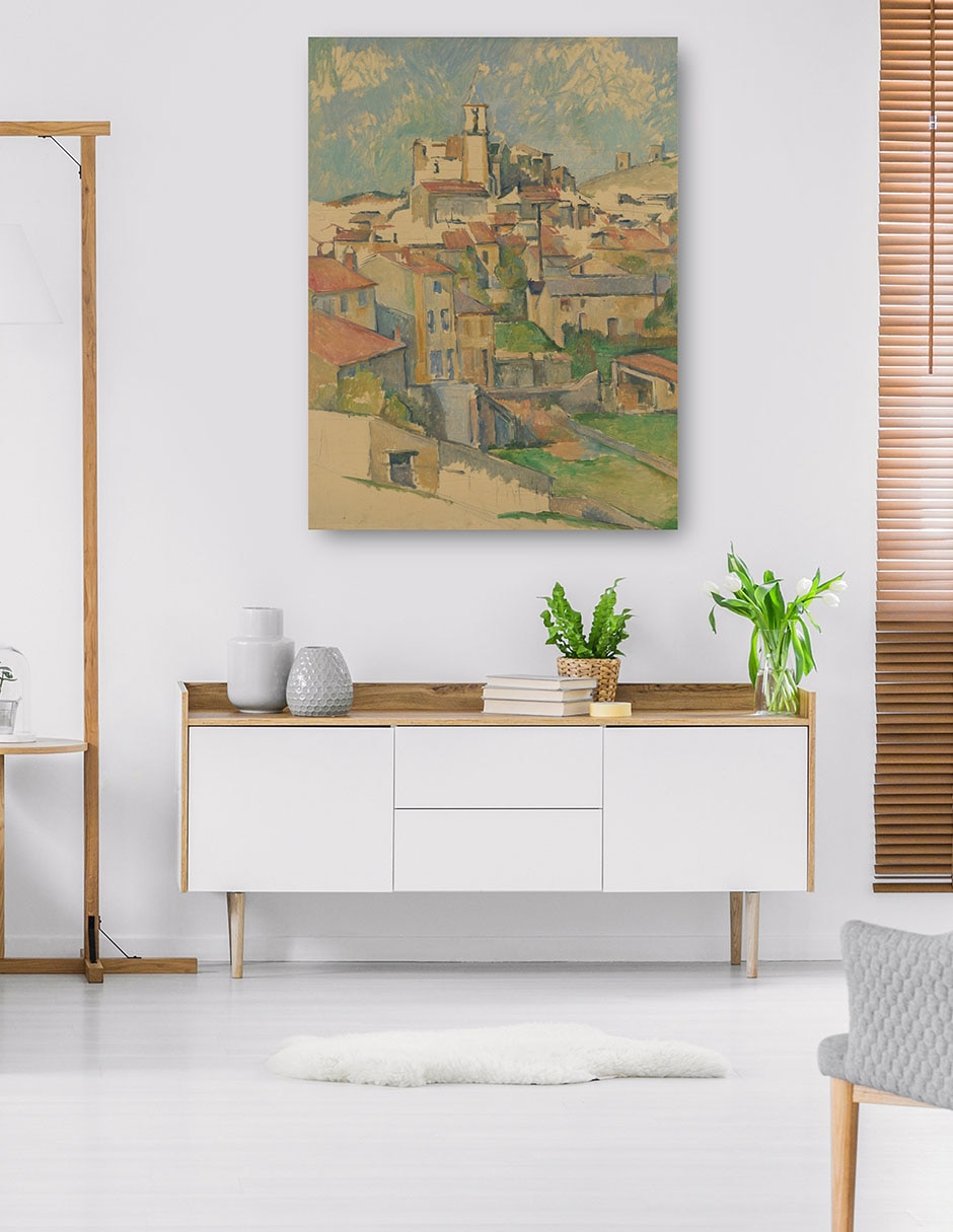 Cuadro decorativo Gardanne (1885-1886) - Impresión En Lienzo técnica mixta Campos 5