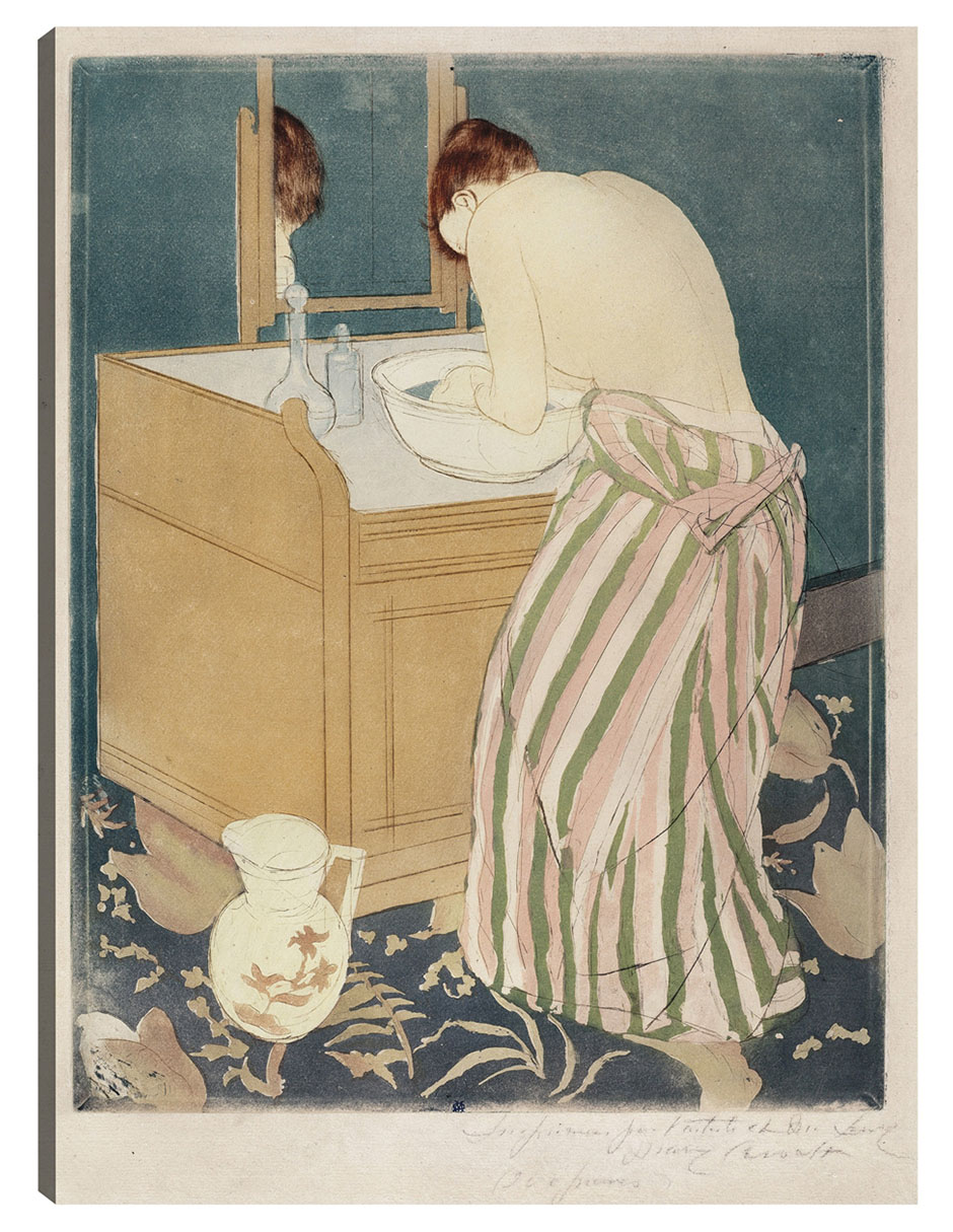 Cuadro decorativo Mujer Bañándose (1890-1891) - Impresión En Lienzo técnica mixta Retratos