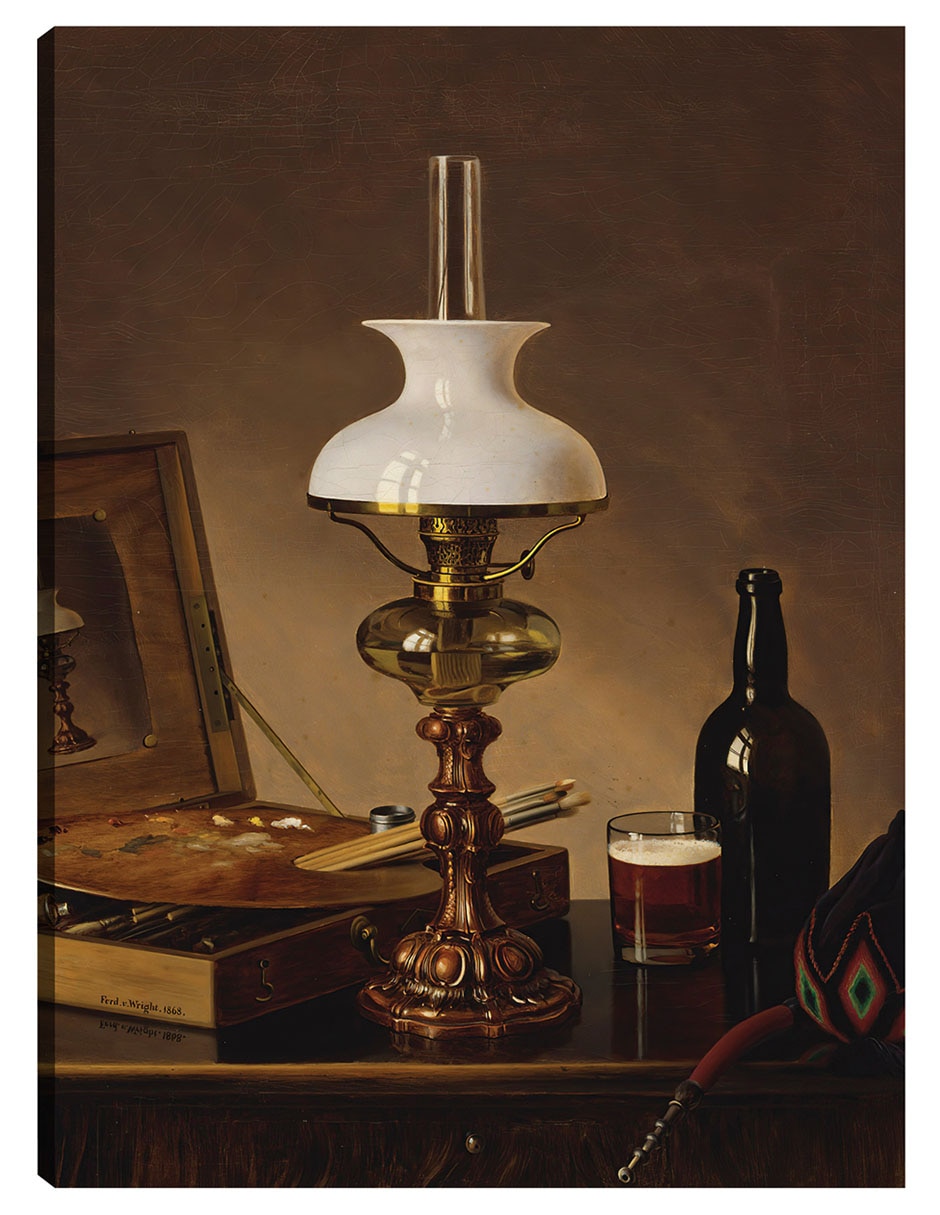 Cuadro decorativo Naturaleza Muerta En El Taller (1868) - Impresión En Lienzo técnica mixta Cuadro decorativo Naturaleza Muerta En El Taller (1868) - Impresión En Lienzo técnica mixta