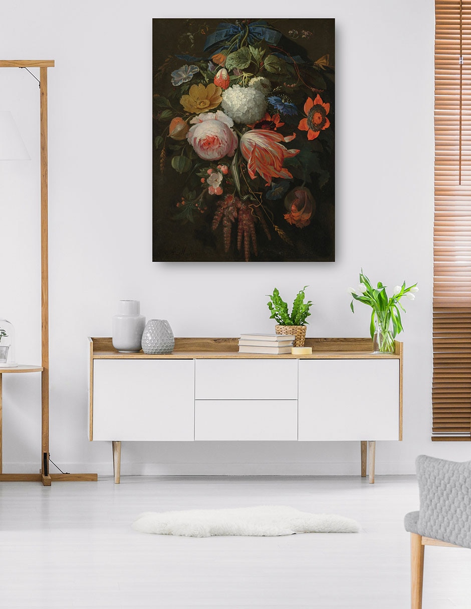 Cuadro decorativo Un Ramo De Flores Colgante - Impresión En Lienzo técnica mixta Ramos 5