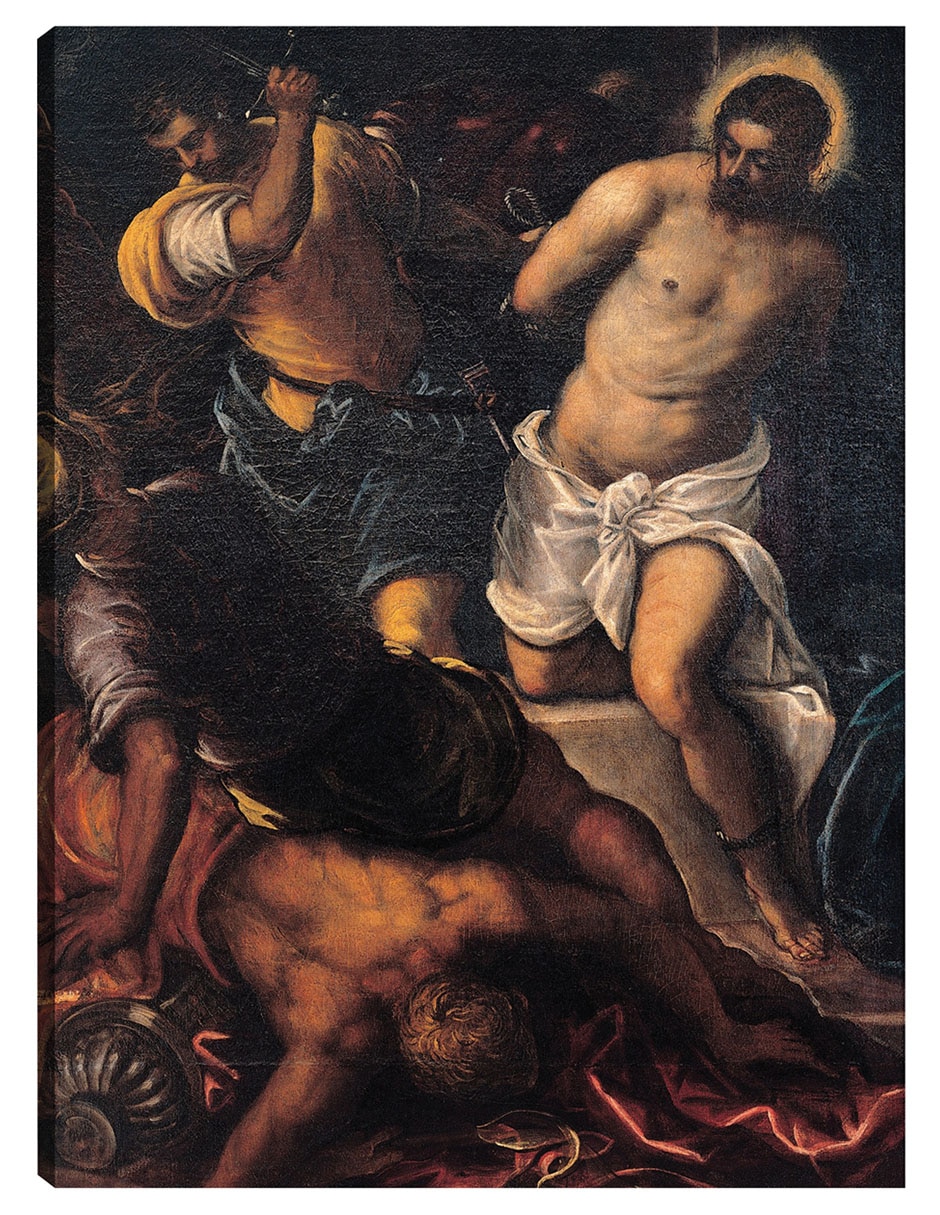 Cuadro decorativo Coronando De Espinas (1592) - Impresión En Lienzo técnica mixta Figuras Celestiales Cuadro decorativo Coronando De Espinas (1592) - Impresión En Lienzo técnica mixta Figuras Celestiales