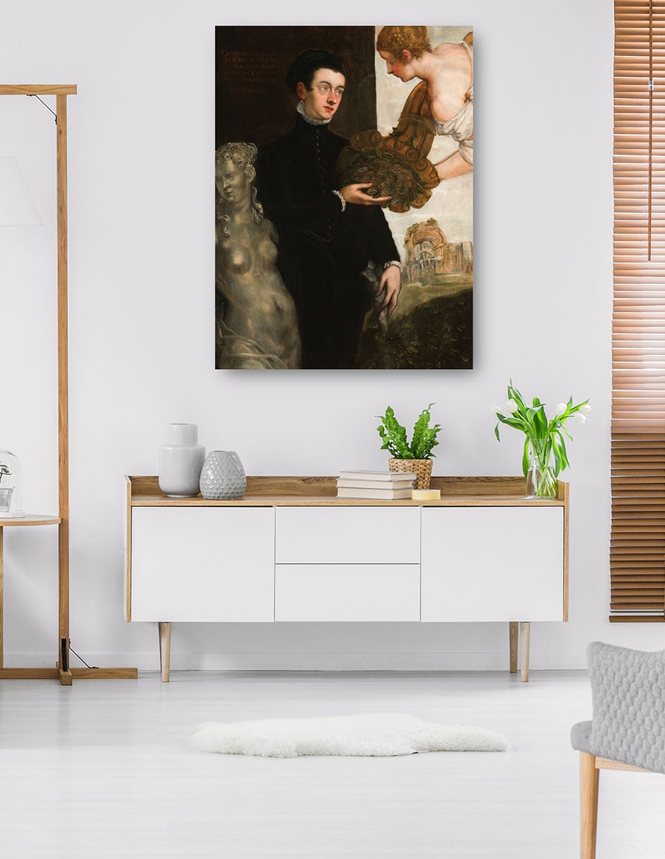 Cuadro decorativo Retrato De Octavio Strada (1567) - Impresión En Lienzo técnica mixta Retratos 5