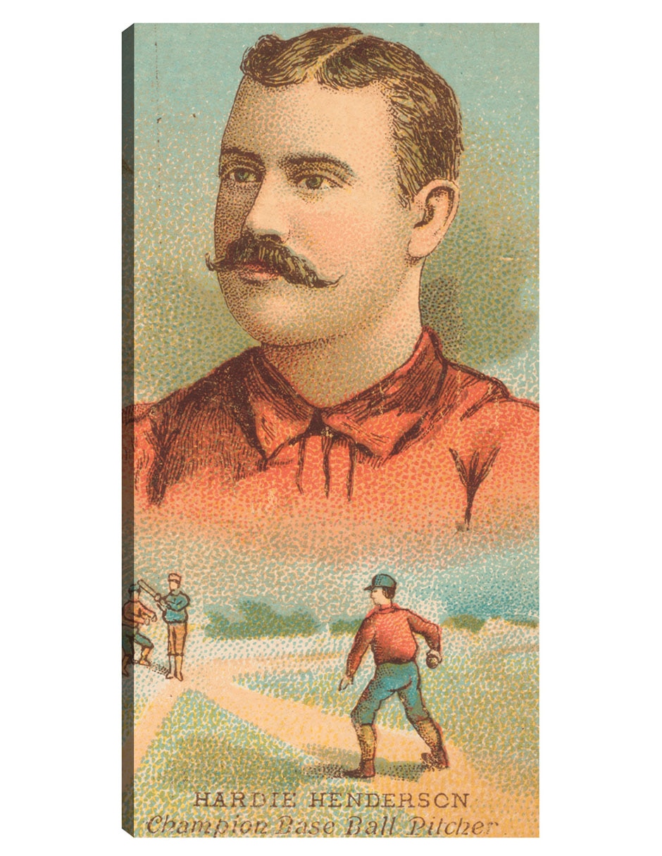 Cuadro decorativo Hardie Henderson, Brooklyn Trolley-Dodgers, Retrato De Tarjeta De Béisbol - Impresión En Lienzo técnica mixta Deportes Cuadro decorativo Hardie Henderson, Brooklyn Trolley-Dodgers, Retrato De Tarjeta De Béisbol - Impresión En Lienzo técnica mixta Deportes