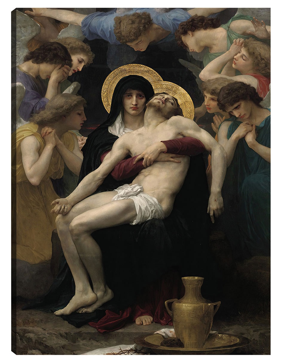 Cuadro decorativo La Piedad (1876) - Impresión En Lienzo técnica mixta Figuras Celestiales