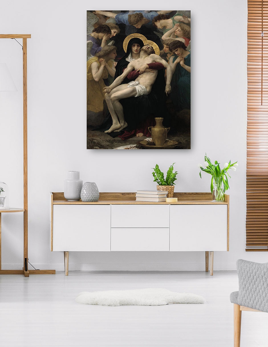 Cuadro decorativo La Piedad (1876) - Impresión En Lienzo técnica mixta Figuras Celestiales 5