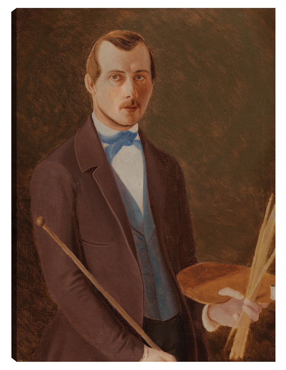 Cuadro decorativo Autorretrato (1849 - 1852) - Impresión En Lienzo técnica mixta Retratos Cuadro decorativo Autorretrato (1849 - 1852) - Impresión En Lienzo técnica mixta Retratos