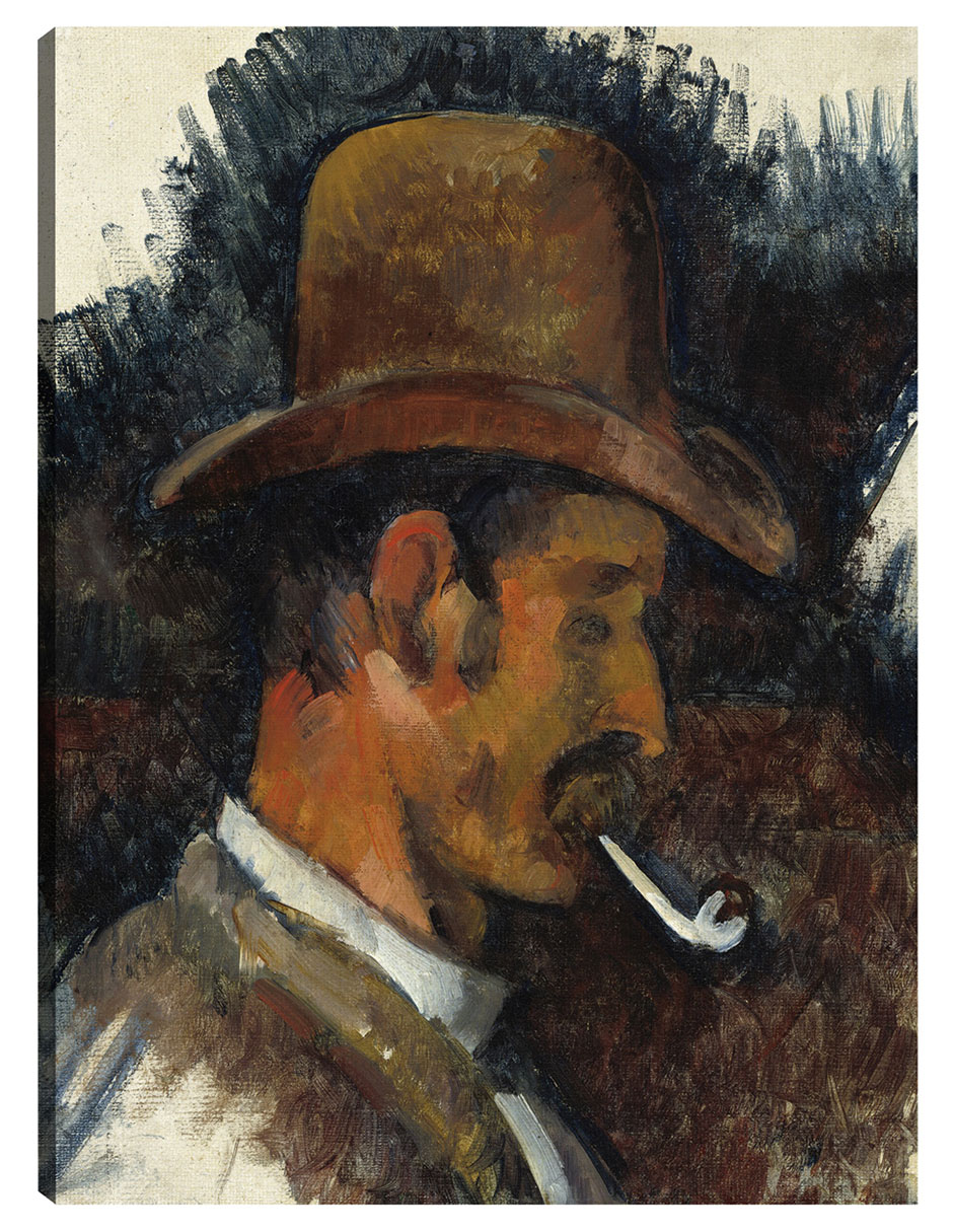 Cuadro decorativo Hombre Con Pipa (1892-1896) - Impresión En Lienzo técnica mixta Retratos