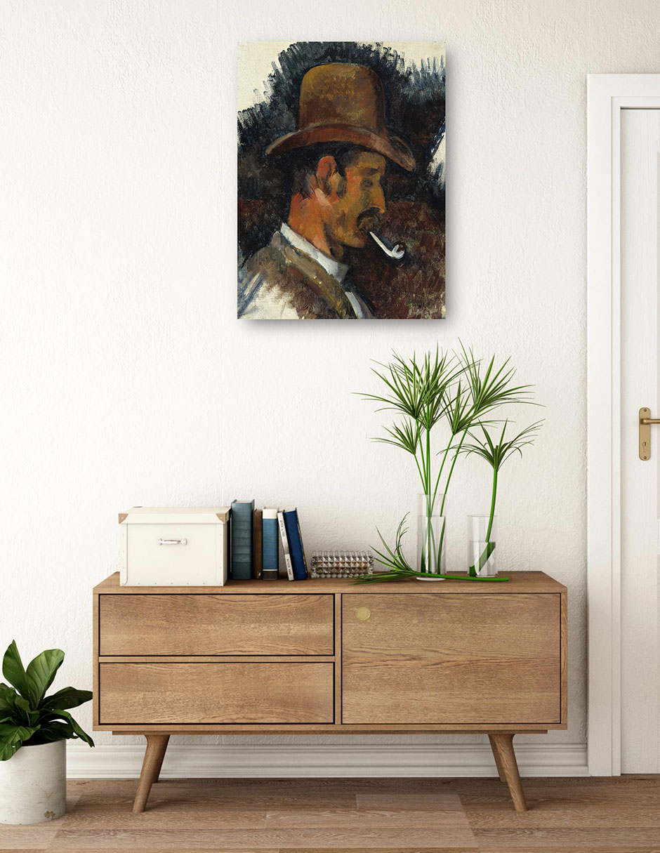 Cuadro decorativo Hombre Con Pipa (1892-1896) - Impresión En Lienzo técnica mixta Retratos 3