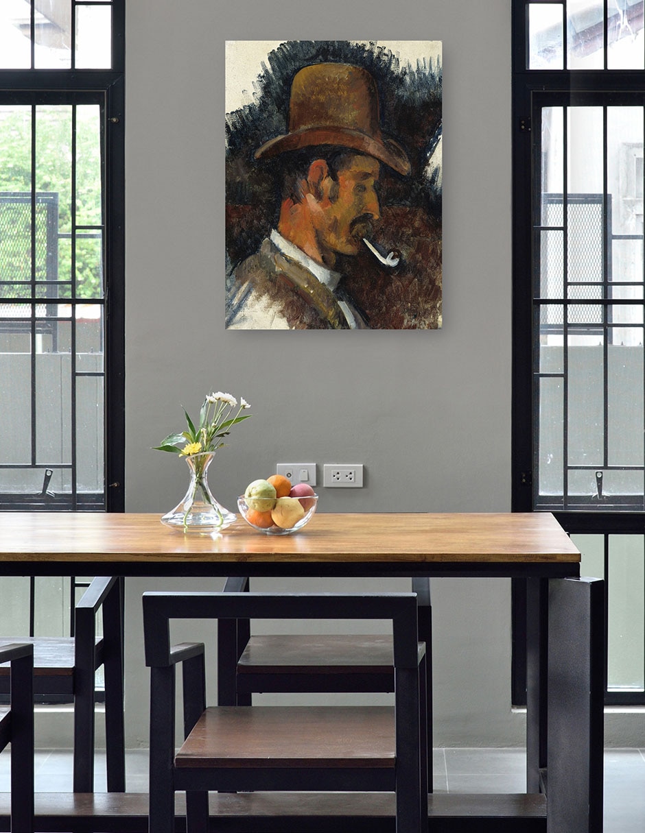 Cuadro decorativo Hombre Con Pipa (1892-1896) - Impresión En Lienzo técnica mixta Retratos 4