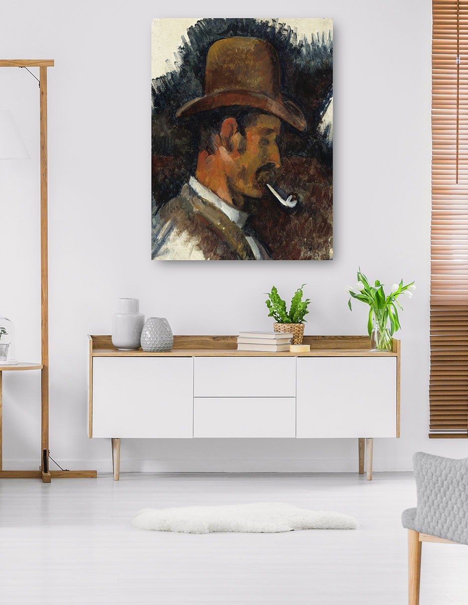 Cuadro decorativo Hombre Con Pipa (1892-1896) - Impresión En Lienzo técnica mixta Retratos 5