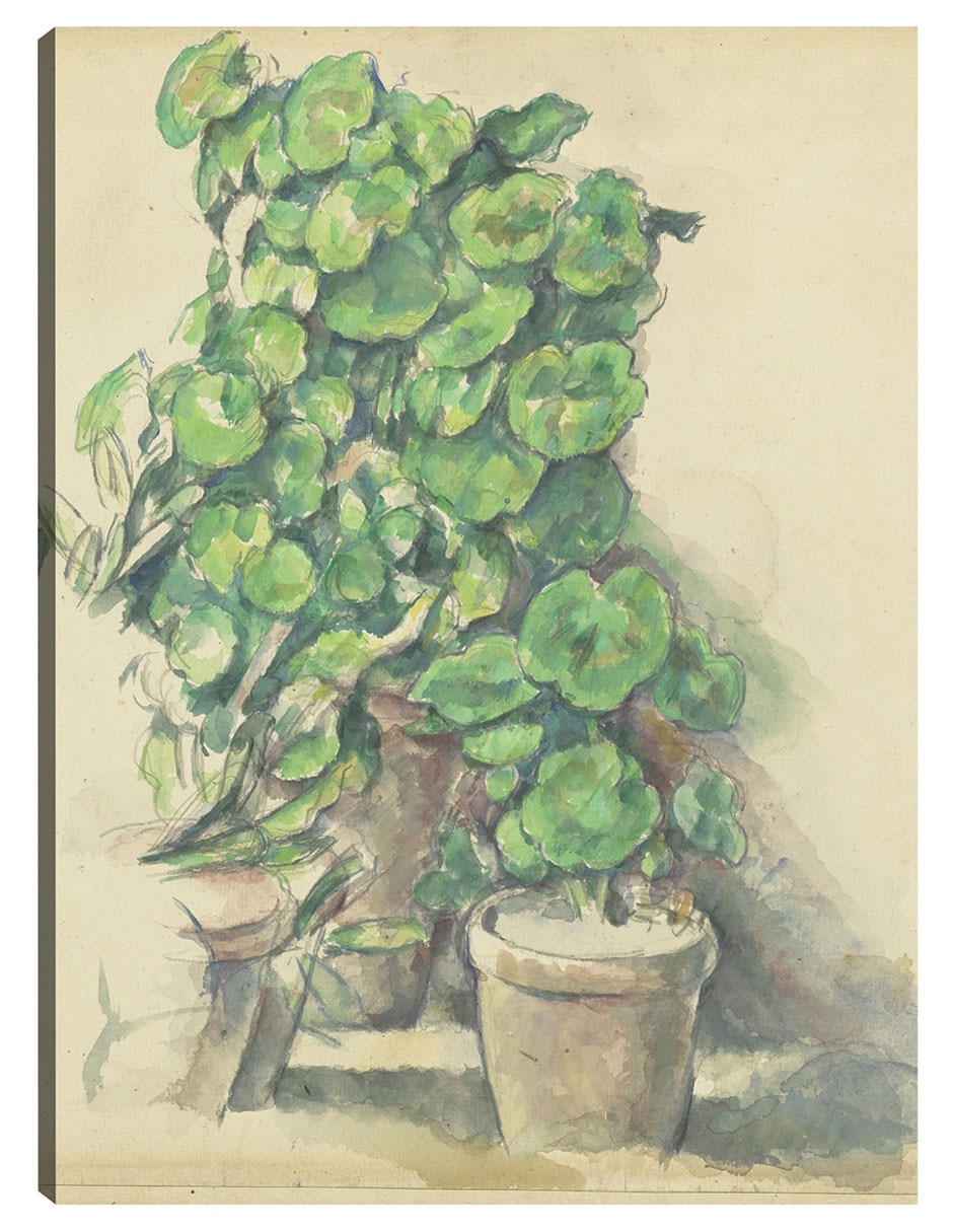 Cuadro decorativo Geranios (1888-1890) - Impresión En Lienzo técnica mixta Macetas