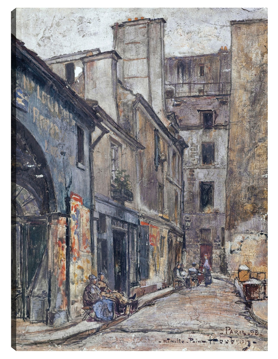 Cuadro decorativo La Calle Taille-Pain (1898) - Impresión En Lienzo técnica mixta Lugares Cuadro decorativo La Calle Taille-Pain (1898) - Impresión En Lienzo técnica mixta Lugares