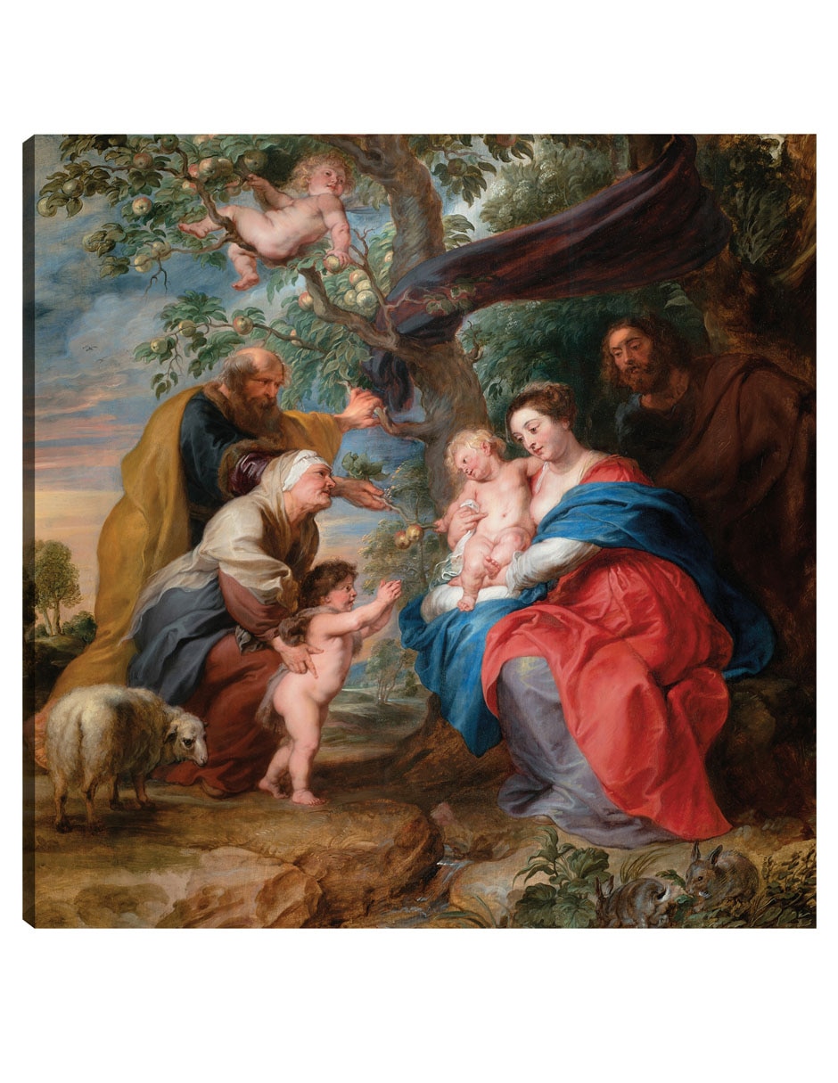 Cuadro decorativo La Sagrada Familia Bajo Un Manzano (C. 1632) técnica mixta Figuras Celestiales Cuadro decorativo La Sagrada Familia Bajo Un Manzano (C. 1632) técnica mixta Figuras Celestiales