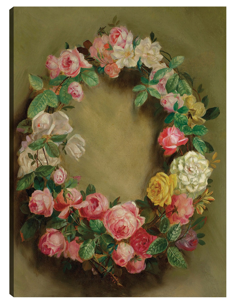 Cuadro decorativo Couronne De Roses (Hacia 1858) técnica mixta Arreglo Floral Cuadro decorativo Couronne De Roses (Hacia 1858) técnica mixta Arreglo Floral