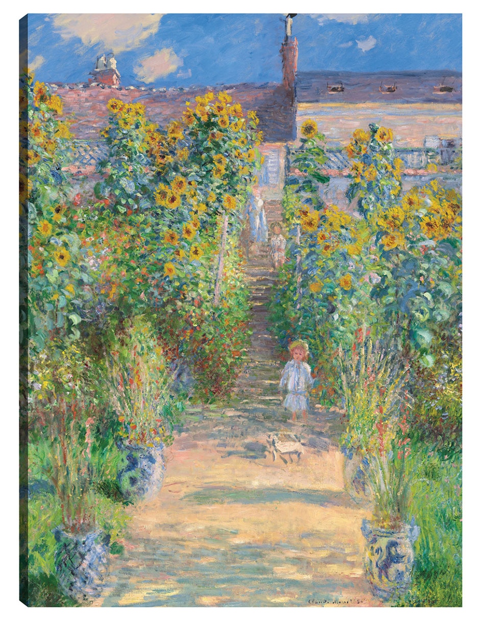 Cuadro decorativo El Jardín Del Artista En Vetheuil técnica mixta Caminos